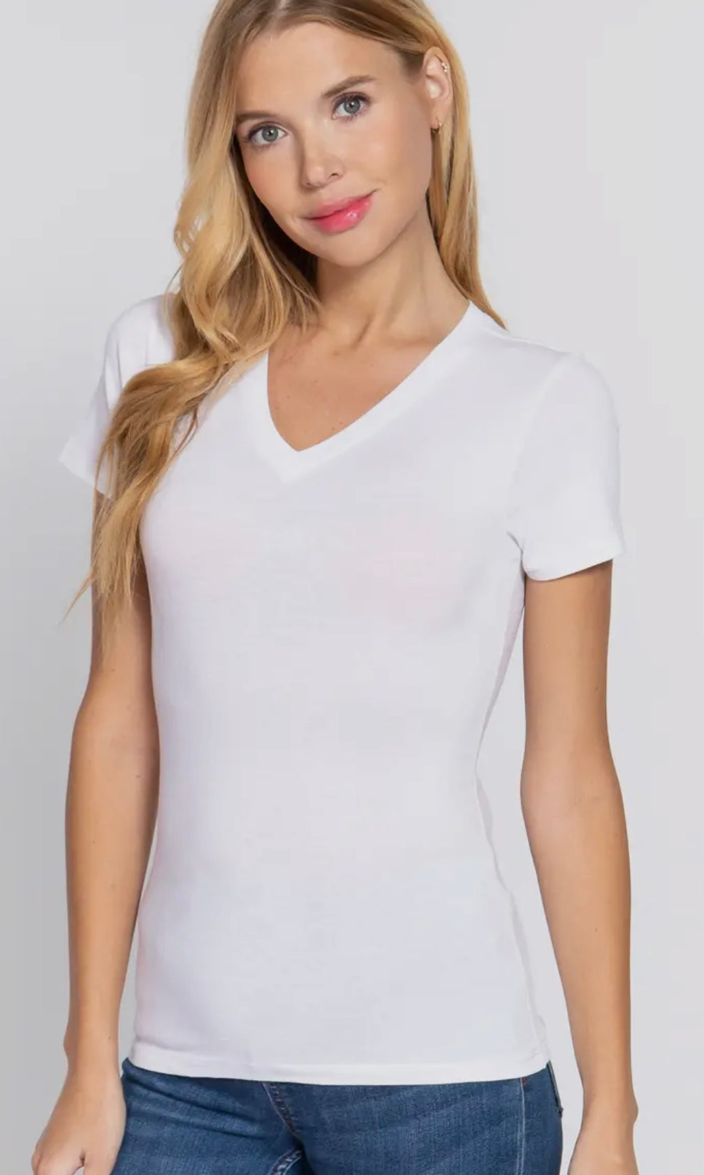 V-Neck Cotton Tee