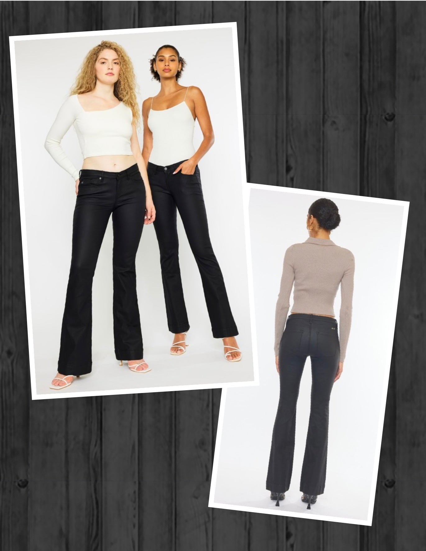 KanCan Low-Rise Coated Bootcut