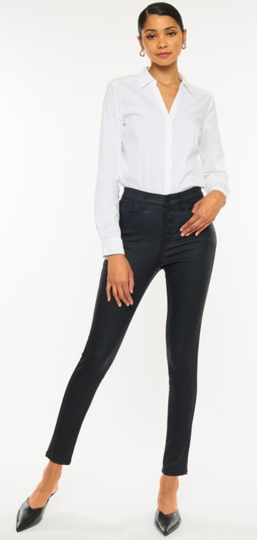 KanCan High Rise Coated Skinny
