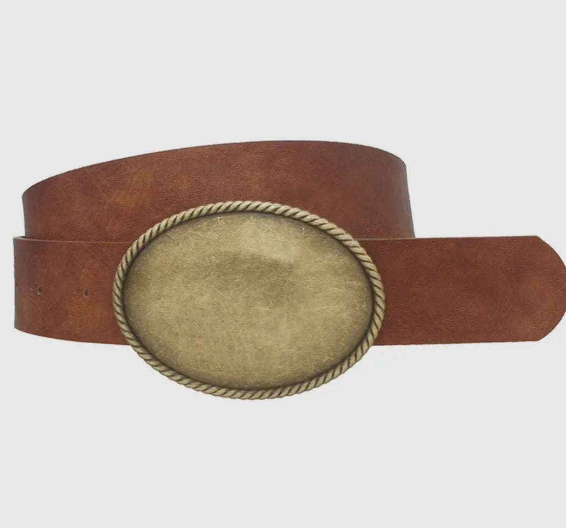 Oval Buckle Belt