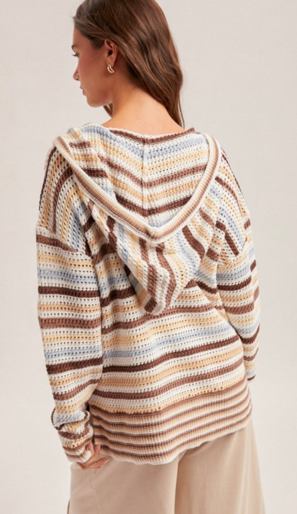 Hoodie V-Neck Sweater