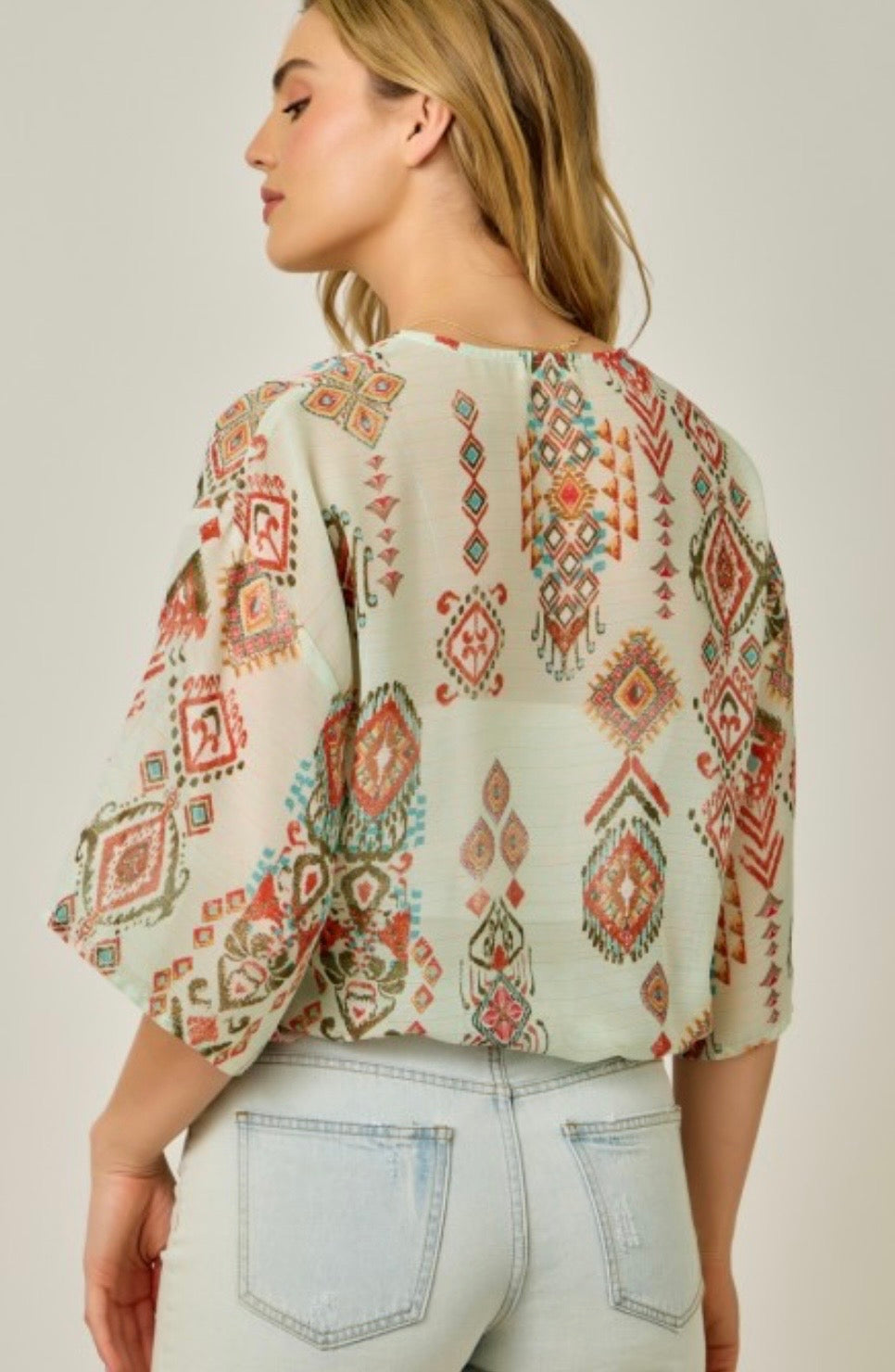 Front Wrap Kimono Top