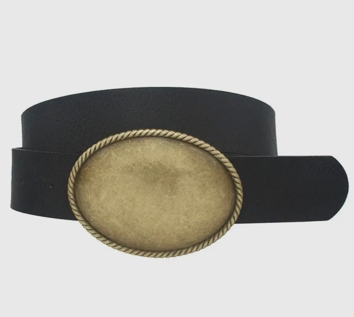 Oval Buckle Belt