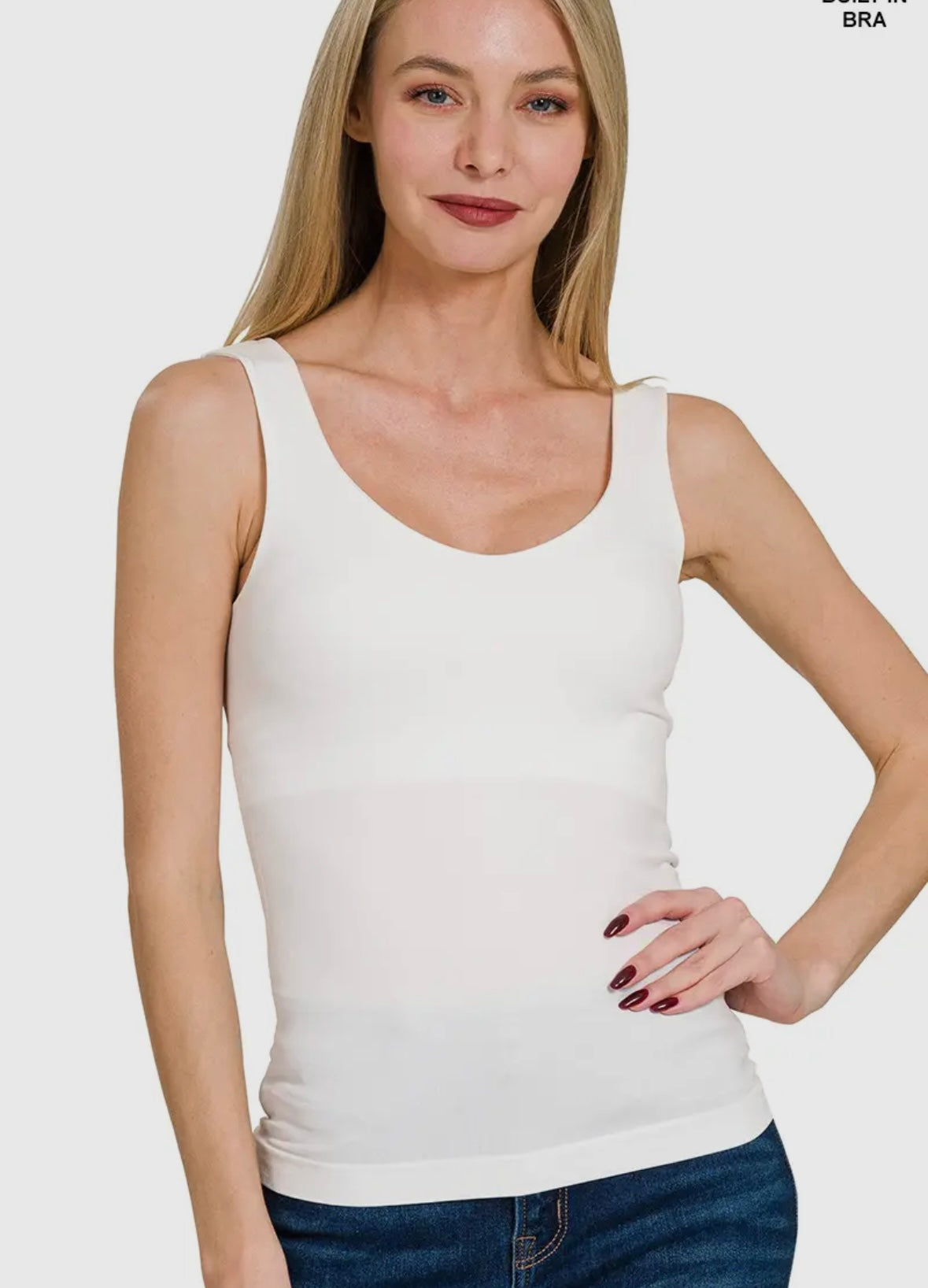 Seamless Tank/Built-in Bra