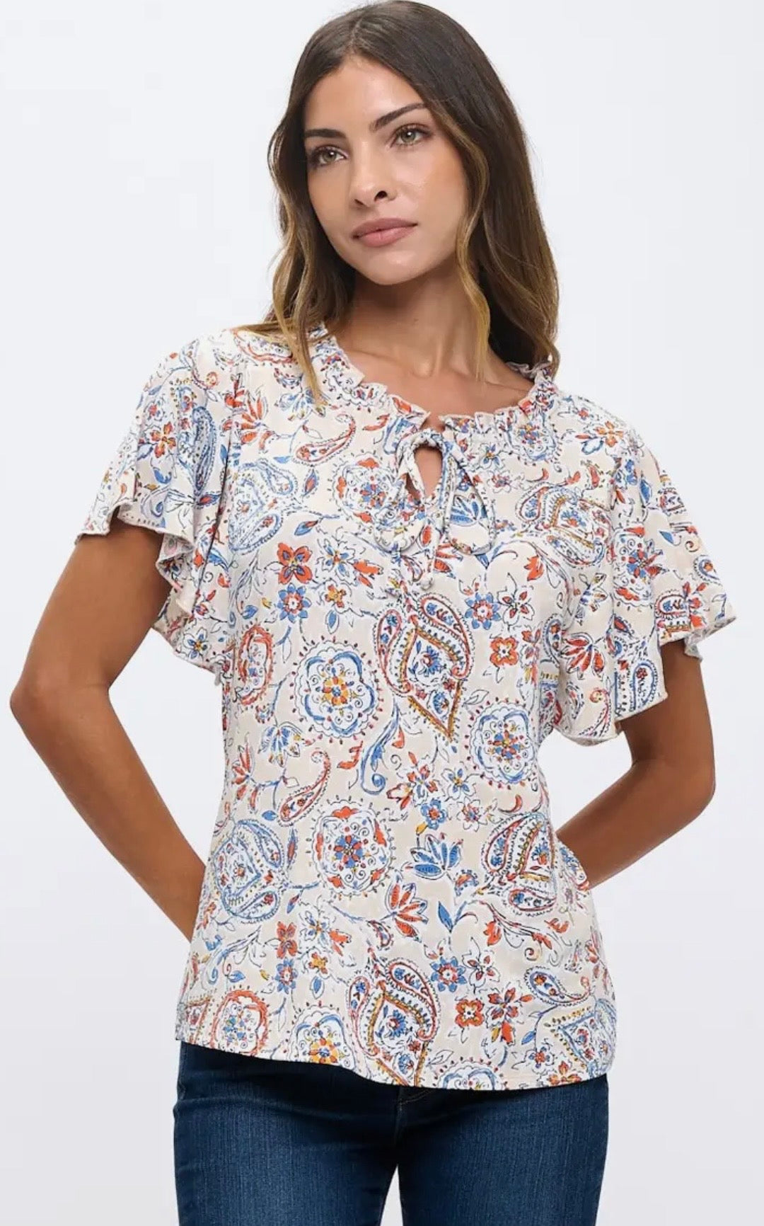 Paisley Flutter Sleeve