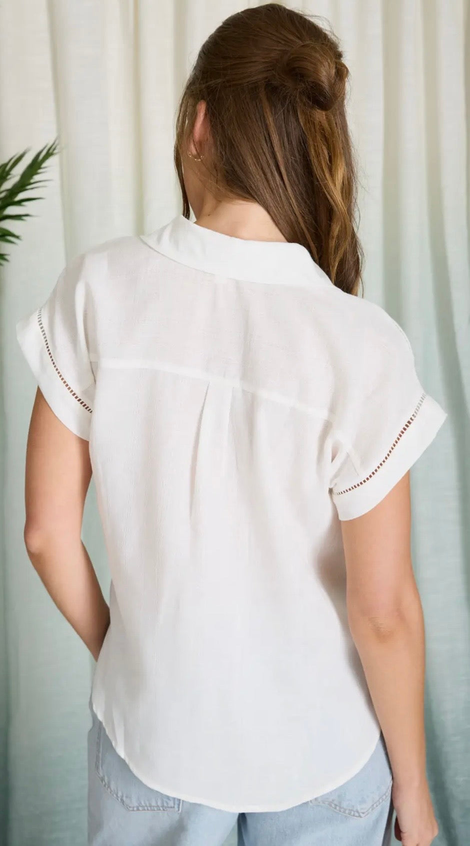 Collared Detailed Top