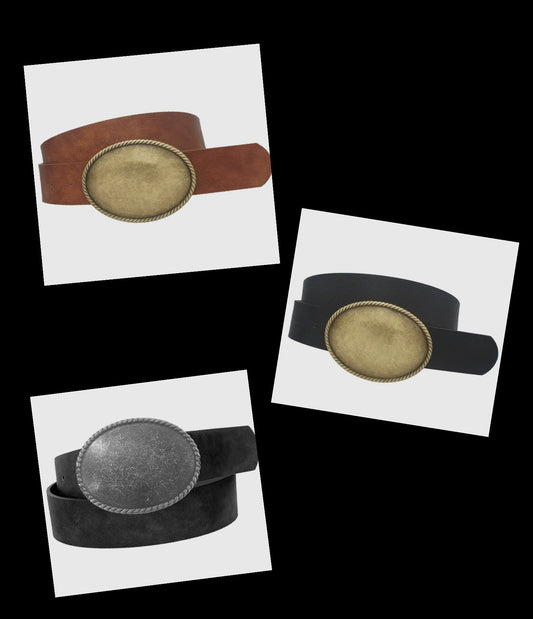 Oval Buckle Belt