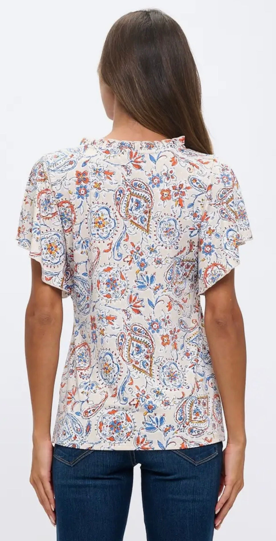 Paisley Flutter Sleeve