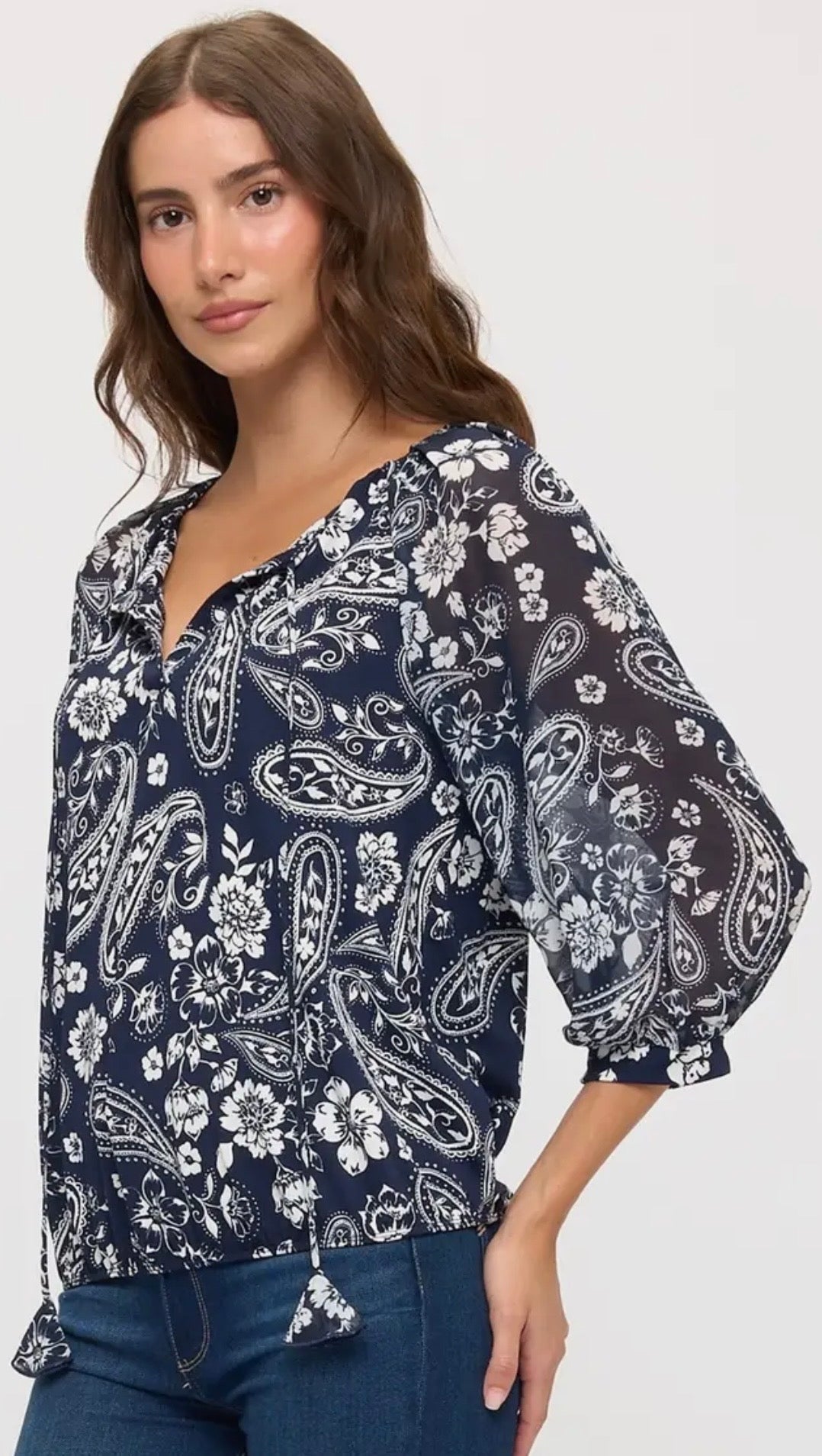 Paisley Raglan Sleeve