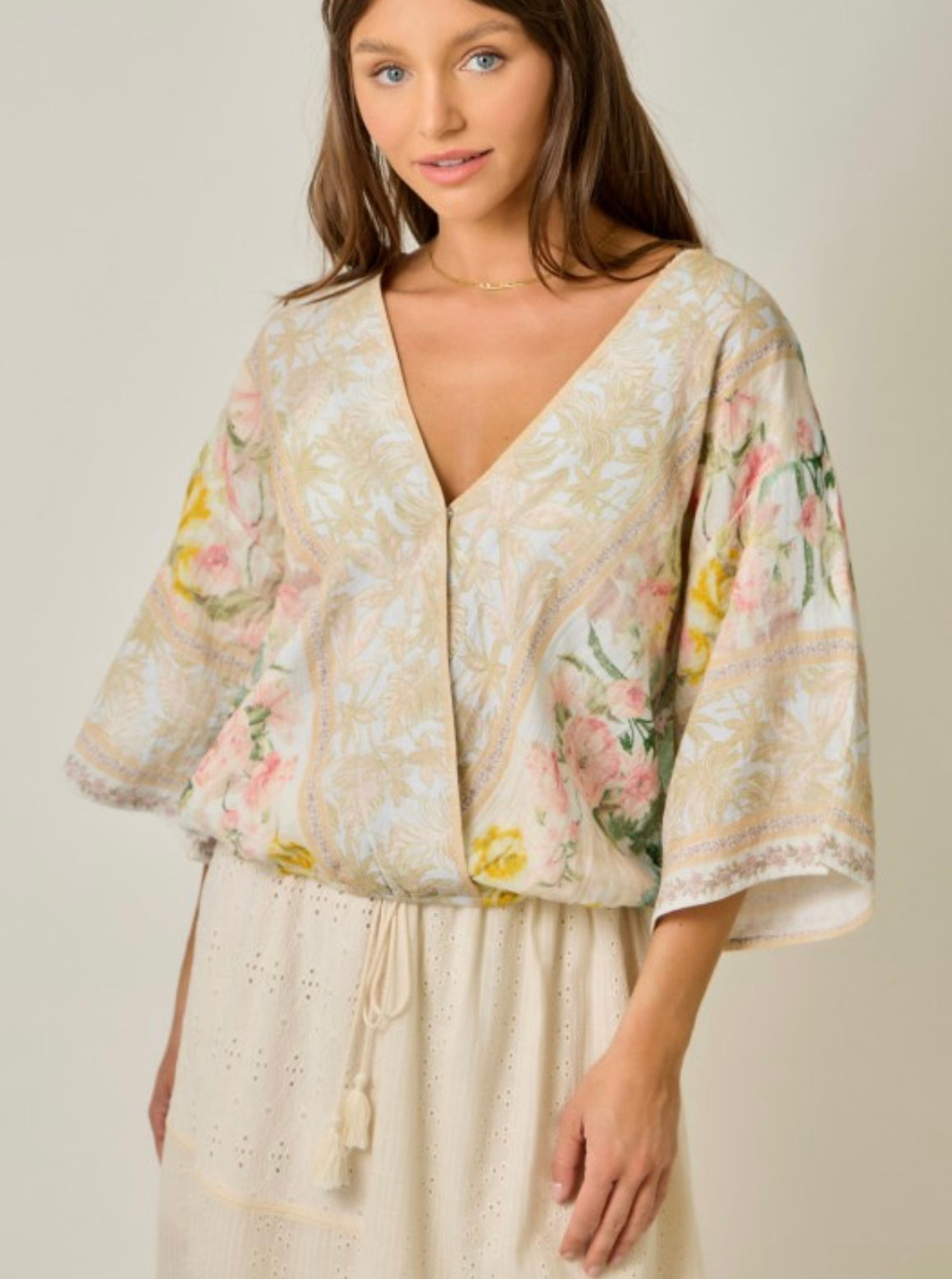 Floral Kimono Top